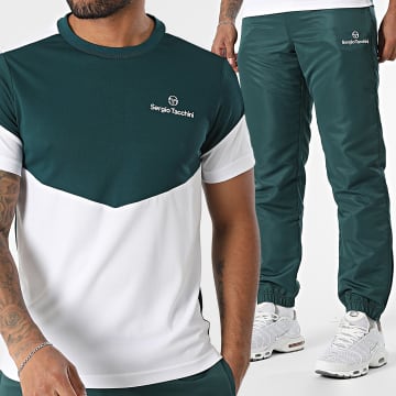 Sergio Tacchini - Ensemble De Survetement Giardino Carson 41003 40850 Vert Foncé Blanc